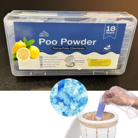 180G-POO-POWDER ABXLNIU Toilet Gelling Safe Absorbent Ge