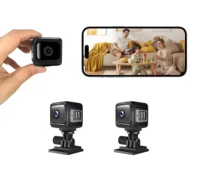 Afjaeas 975774465574 2-pack Wireless Mini Security Cameras With Built-in Hotspot And 2.4g Wifi No-