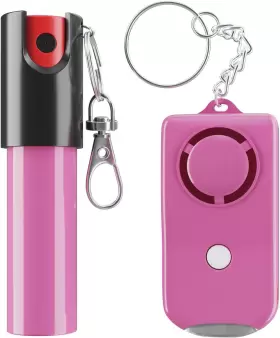 ADPPSS20 ARMADILLO DEFENSE Pepper Spray Keychain Alarm Key