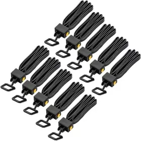 Asp 092608561977 Tri-fold Disposable Restraints 10 Pack Black Polymer Straps