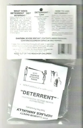 792363365062 ASSAULT DETERRENT Pepper Spray Defense Control #2