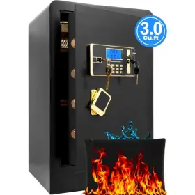 653969511058 BIGFELIZ Fireproof Safe Box Double Key