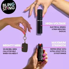 850042092422 BLINGSTING Pepper Spray Mini Stun Gun Alarm Kit #2