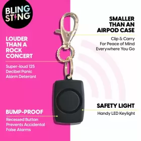 850042092422 BLINGSTING Pepper Spray Mini Stun Gun Alarm Kit #3