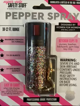 Scp-pnkg BLINGSTING Cute Pink Pepper Spray