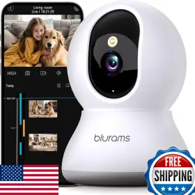 B07YB8HZ8T BLURAMS Security Camera Baby Monitor Dog