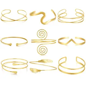 B0F4MQQMFP BROCC Arm Cuff Bangle Bracelets Women Armband Coil