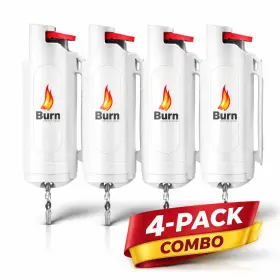 615317635205 BURN Pack Pepper Spray Keychain Defense Police