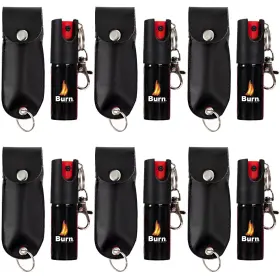 615317635335 BURN Pack Pepper Spray Security Defense Keychain