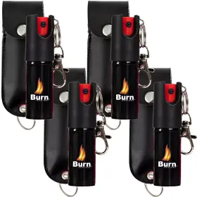 860005372270 BURN Pack Pepper Spray Defense Keychain Security