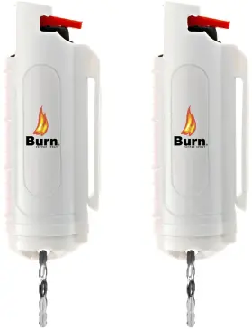 860010953754 BURN Pepper Spray Defense Women Key