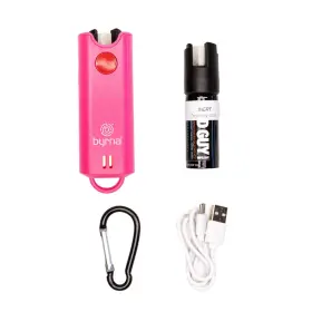 BM68827 BYRNA Safety Alarm Pepper Spray Defense Pink Duo