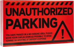 Cdxhome 705353485770 100 Parking Violation Stickers - Towing Warning Labels For Unauthorized Vehicles