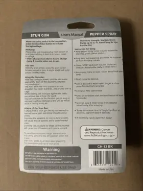 665355112459 CH-13 BK Mini Stun Gun Pepper Spray Defense #2