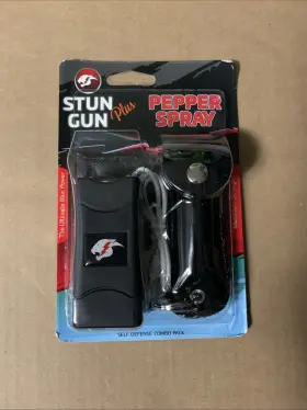 665355112459 CH-13 BK Mini Stun Gun Pepper Spray Defense