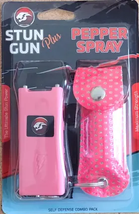 CH-13PK CHEETAH Mini Stun Gun Flashlight Pepper Spray Defense