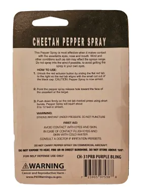 723905975388 CHEETAH Pepper Spray Keychain Women Safety Land #2
