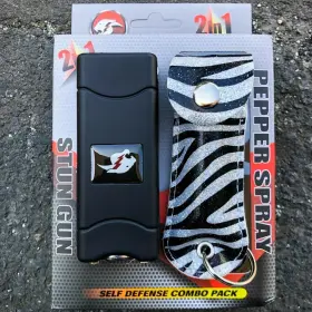 L-100ZB CHEETAH Rechargeable Stun Gun Spray Led Light Holster