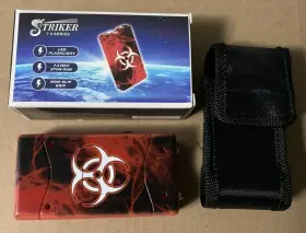 ST7500-RG CHEETAH Defense Biohazard Stun Gun Rechargeable Led