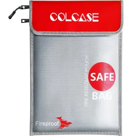 CL-SAFE02 COLCASE Fireproof Document Bag Pockets Silicone