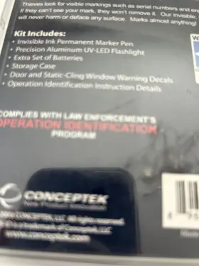 896998000005 CONCEPTEK Invis Property Marking Kit #2