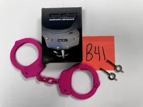 661646999273 CTS Thompson Pink Chain Handcuffs