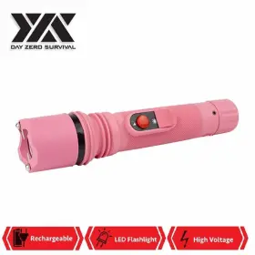DZS600 DAY ZERO SURVIVAL Dzs Pink Led Flashlight Stun Gun #2
