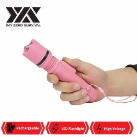 DZS600 DAY ZERO SURVIVAL Dzs Pink Led Flashlight Stun Gun