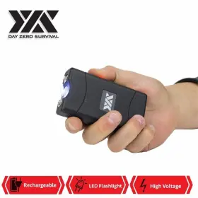 DZS700-BK DAY ZERO SURVIVAL Power Stun Gun Defense Flashlight