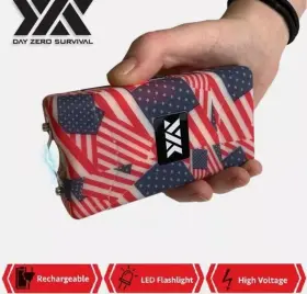 DZS700FLAG2 DAY ZERO SURVIVAL Stun Gun Flashlight Dzs Defense #2