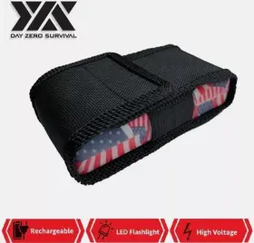DZS700FLAG2 DAY ZERO SURVIVAL Stun Gun Flashlight Dzs Defense #3