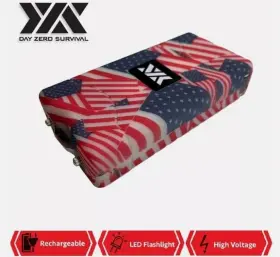 DZS700FLAG2 DAY ZERO SURVIVAL Stun Gun Flashlight Dzs Defense