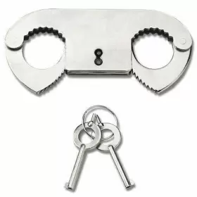 639266230960 DEFENDER Steel Thumb Cuffs Keys Thumbcuffs