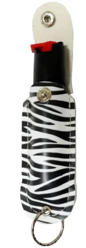 810027431813 DEFENDER XTREME Zebra Pepper Spray Defense Key #2