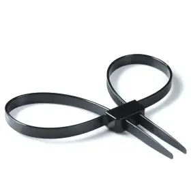 750466762072 DOMG Police Tie Handcuffs Disposable Double Loc