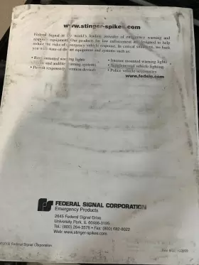 90200 FEDERAL SIGNAL Stinger Spike Tire Deflation #3