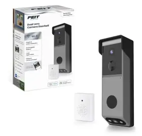Feit Electric 017801724752 Smart Wireless Doorbell With Dual-lens 1080p Hd Camera