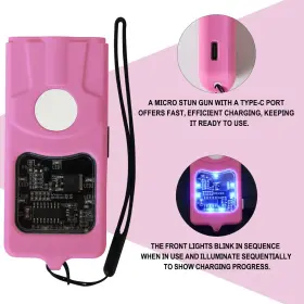 FS-93PK FIGHTSENSE Rechargeable Mini Stun Gun Defense Pink #3