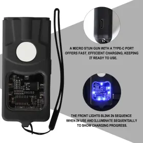 FS-93BK FIGHTSENSE Rechargeable Mini Stun Gun Defense #3