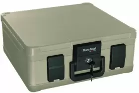 SS103 FIRE KING Sureseal Media File Chest Taupe Envelope
