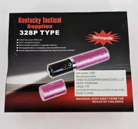 328P FLASHLIGHT Kentucky Tactical Supply Stun Gun Pink