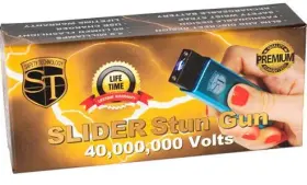 747670101148 FLASHLIGHT Slider Million Volt Stun Gun