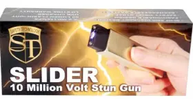 747670101155 FLASHLIGHT Slider Million Volt Stun Gun