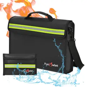 Fireproof-box FUNOWLET Waterproof Document Bag Safe Walle