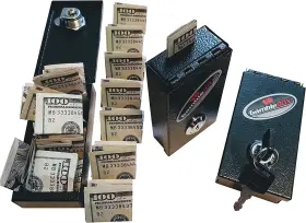 861477000050 GAMBLEBOX Velvet Lock Box Cash Safe Casino #3