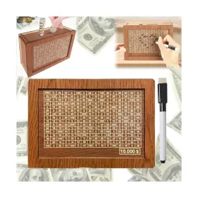 717181408555 GAUKOMZS Cash Vault Wooden Box Saver
