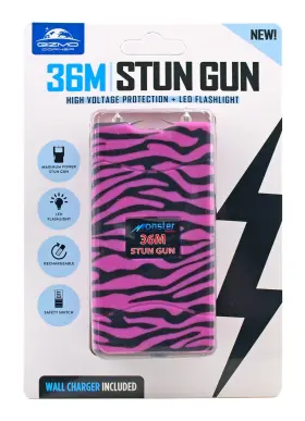 SG-M36000ZP GIZMO CORNER Million Volt Taser Defense Led Zebra