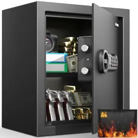 SF123ES GOLDENKEY Fireproof Safe Box Dual Passwords Bag Adjus