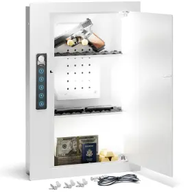 VT04-WE GRIMTRON Access Wall Safe Pegboard Shelfs Flat Hidden