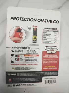 804879363064 GUARD DOG Maximum Pepper Spray Holder Contains #2